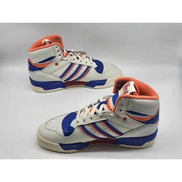 Adidas Attitude Hi NY New York Knicks Mens Basketball Shoes White Size 7  ID2205